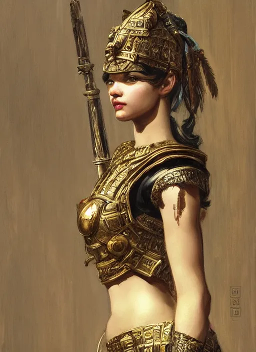 Image similar to portrait of an ancient roman character in incredible rich ornate armor, by ilya kuvshinov, by thomas lawrence, by bayard wu, trending on artstation, masterpiece