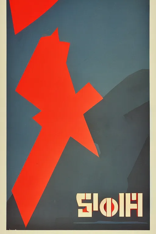 Image similar to soviet poster