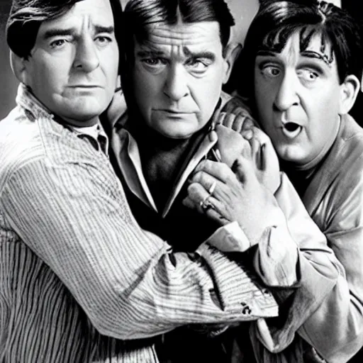 Prompt: charlie sheen in the 3 stooges