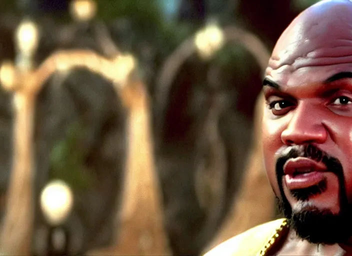 Image similar to film still of sinbad as kazaam in the movie kazaam 1 9 9 6