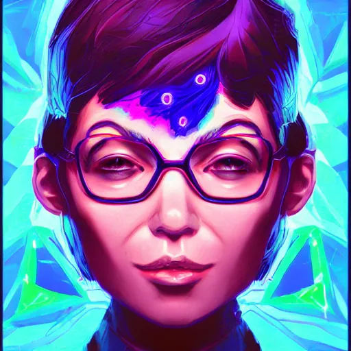 Image similar to skill magic geek inside matrix deepdream radiating a glowing aura stuff loot legends stylized digital illustration video game icon artstation lois van baarle, ilya kuvshinov, rossdraws,