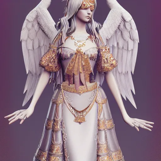 Image similar to gorgeous angelic princess, ornate 4 k intricate detailed octane render