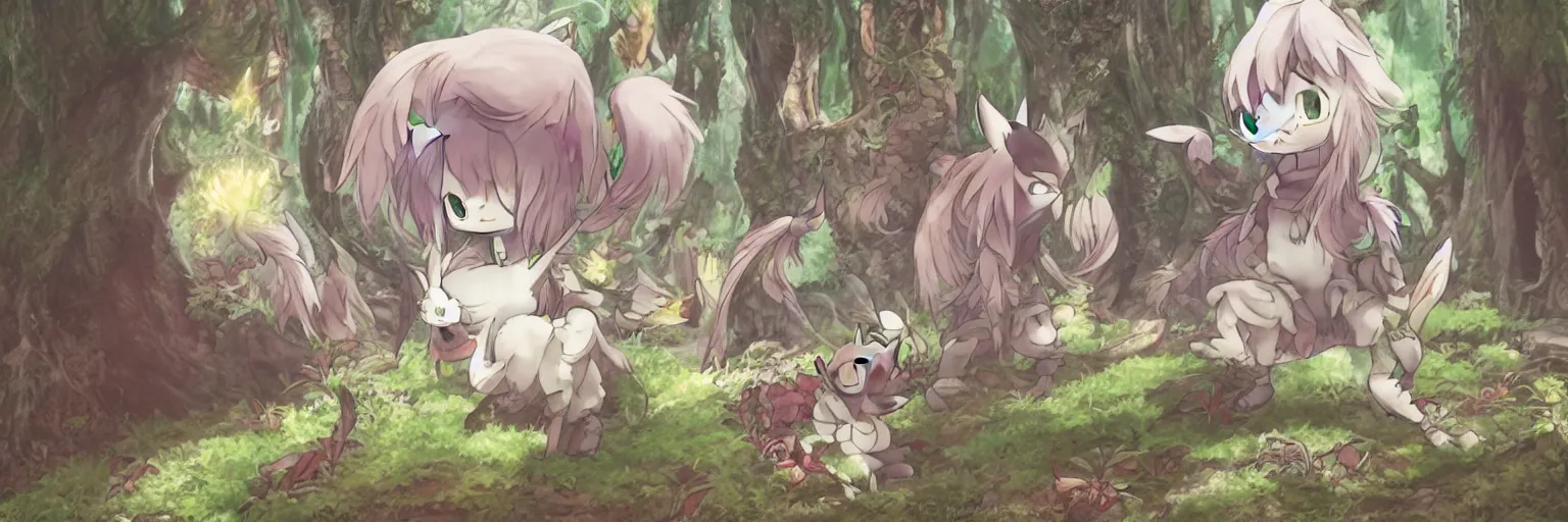Image similar to Nanachi in the magic forest