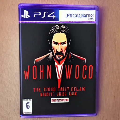 Image similar to john wick ps 5 game case