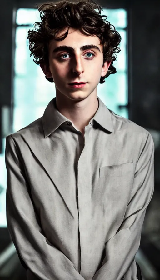 Image similar to :a portrait of TIMOTHEE CHALAMET wearing OMNITRIX+UNREAL ENGINE 5+4K UHD IMAGE+Stunning LIGHTING+Stunning SHADERS+SUBSTANCE PAINTER