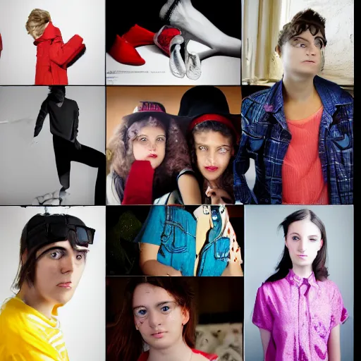 Image similar to teenagers doing a fashion workshop, realistic, coherent, photography