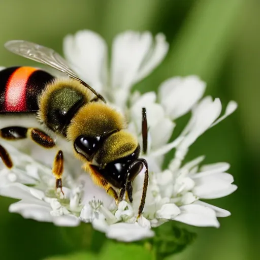 Image similar to national geographic two insect bees in warsaw, poland