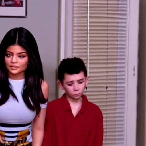 Image similar to still full shot photo of kylie jenner in malcolm in the middle