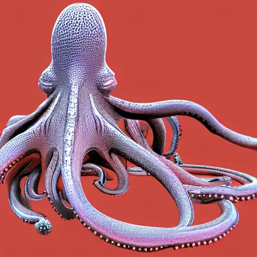 Prompt: a 3 d render of a cosmic octopus