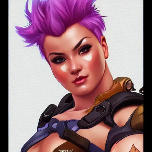 Prompt: zarya from overwatch, highly detailed, digital painting, artstation, sharp focus, illustration, art by tan zi and ayanamikodon and alphonse mucha and wlop