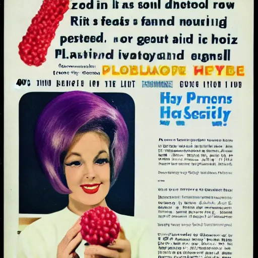 Prompt: 1960s magazine ad for a plumbus