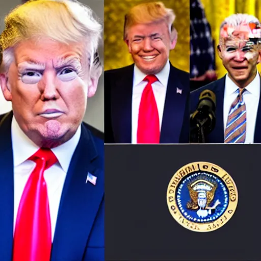 Image similar to donald trump mixed with joe biden