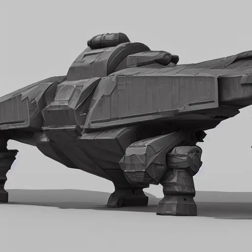Prompt: hard surface, kitbashing component, based on low poly convex shape, symmetric, unreal engine, designed by elon musk
