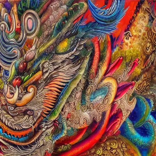 Image similar to beautiful close up chinese dragon face detailed painting in the style of josephine wall 4 k