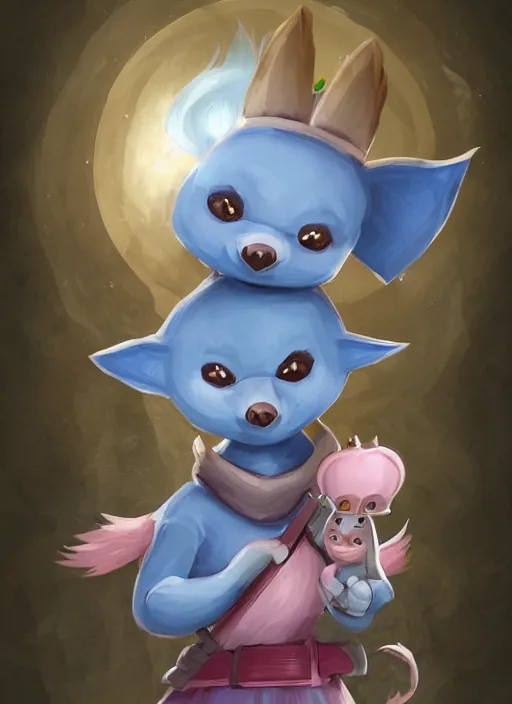 Image similar to very cute and adorable little anthropomorphic racoon knight princess, piglet, cartoon , fantasy forest, pale blue armor, pretty, DeviantArt, Artstation, trending on artstation, Yee Chong, Sydney Hanson, Mickael Lelièvre, Jaeyeon Nam, derevschikova