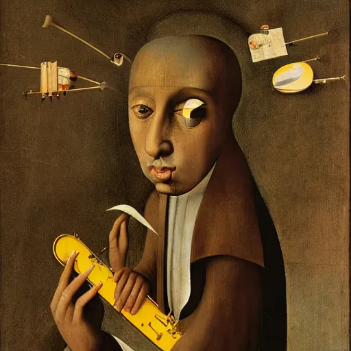 Image similar to charlie parker by hieronymus bosch