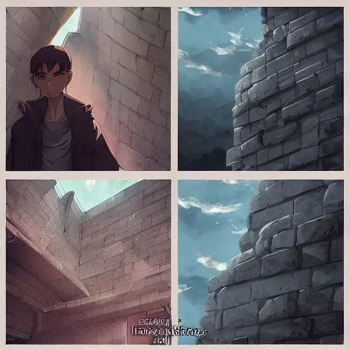 Prompt: stone brick, texture, style of makoto shinkai and artgerm and loish