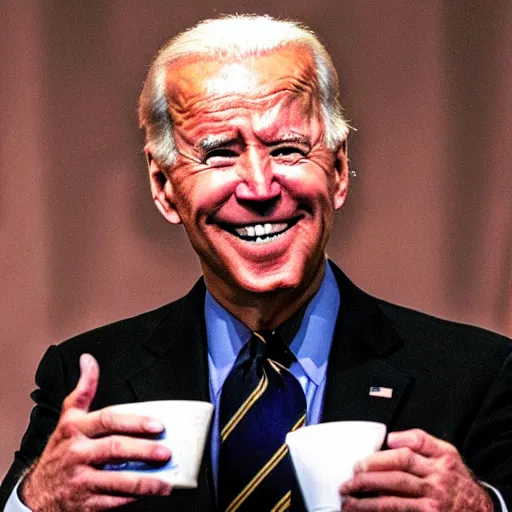 Prompt: joe biden as a liquid terminator