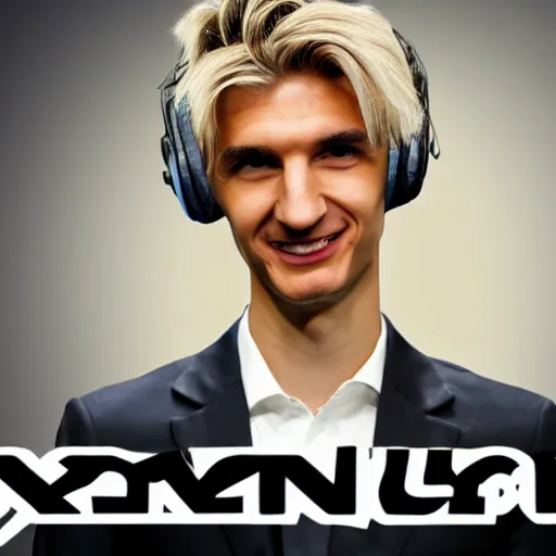 Image similar to a badly photoshopped stream image of xqc