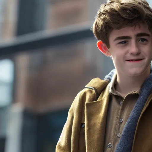 Prompt: Charlie Rowe as Peter Parker, 4K, highly detailed