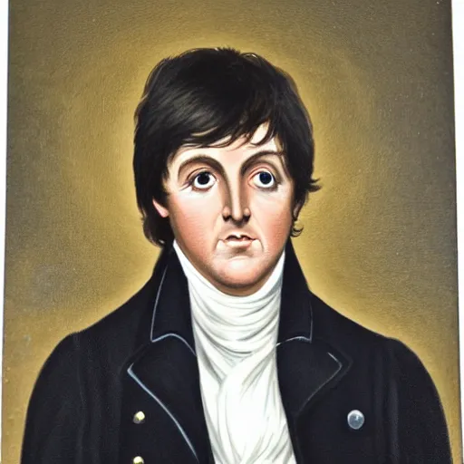 Image similar to regency era painting of paul mccartney