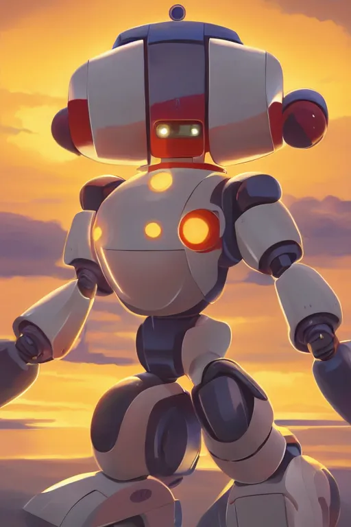 Image similar to metabots medabots medarotto medarot robot minimalist comics, behance hd by jesper ejsing, by rhads, makoto shinkai and lois van baarle, ilya kuvshinov, rossdraws global illumination ray tracing hdr radiating a glowing aura