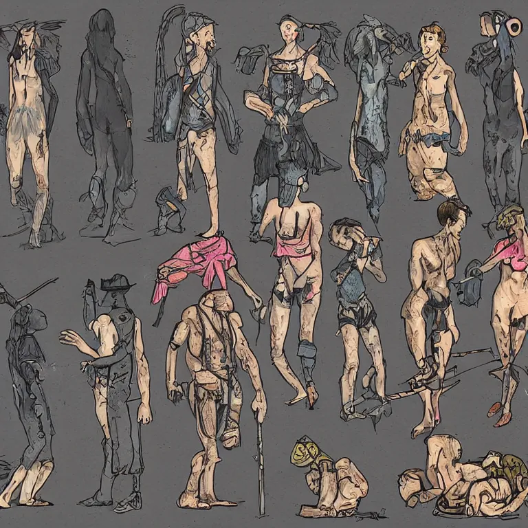 Image similar to different styles of illustration compared