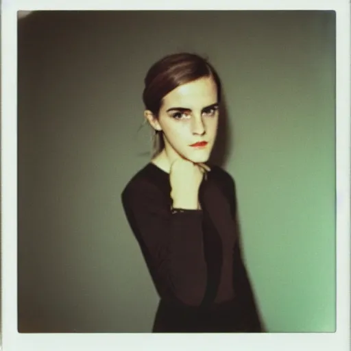 Image similar to Polaroid of Emma Watson by Andrei Tarkovsky