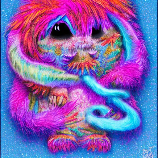 Prompt: romantic cute wooly hyperbeast by Brock Hofer