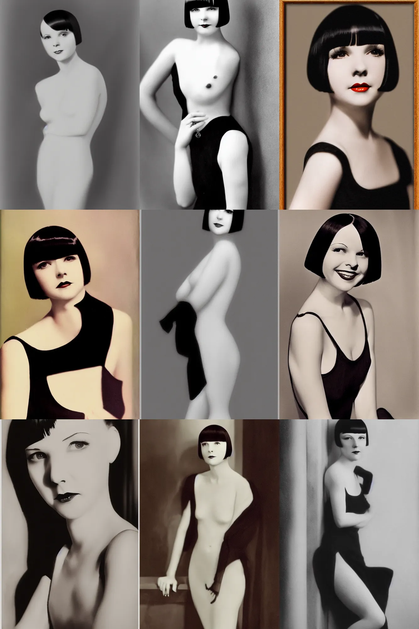 Prompt: 2 2 year old mary louise brooks, by ross tan