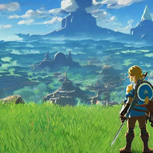 Prompt: breath of the wild 2 leaked screenshots