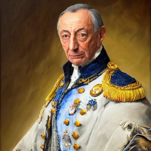 Prompt: painting portrait of marcelo rebelo de sousa, high detail, high resolution