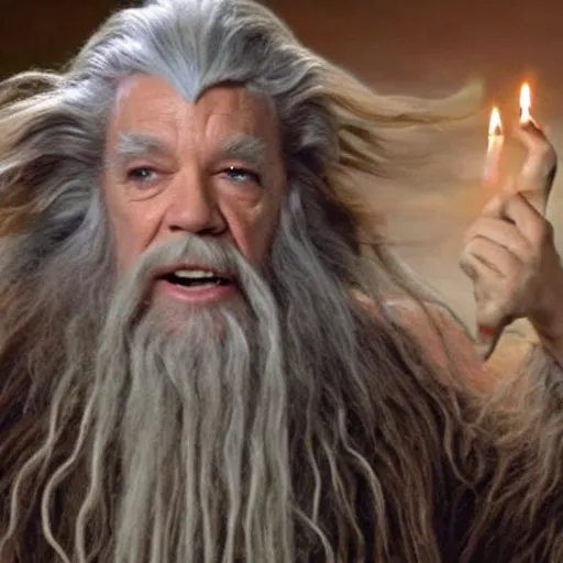 Prompt: gandalf as chewbacca, shampoo commercial