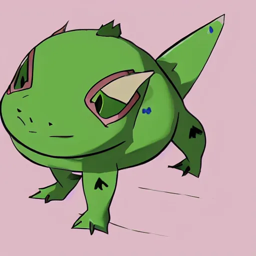 Image similar to skeleton bulbasaur, pokemon concept art, detailed, smooth, thick outline