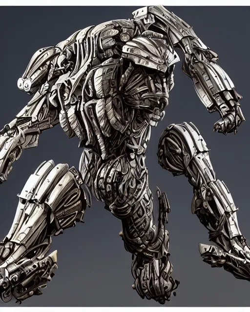 Image similar to megatron by frank franzetta, biomechanical, 4 k, hyper detailed