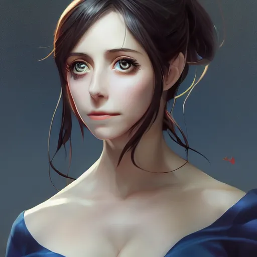 Prompt: anime portrait of Alison brie by Stanley Artgerm Lau, WLOP, Rossdraws, James Jean, Andrei Riabovitchev, Marc Simonetti, and Sakimichan, trending on artstation