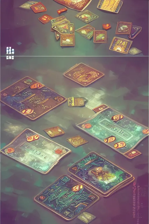 Image similar to An card game card template with status, icons , card, trade card game , by Stanley Artgerm Lau, WLOP, Rossdraws, James Jean, Andrei Riabovitchev, Marc Simonetti, Yoshitaka Amano, ArtStation, CGSociety,