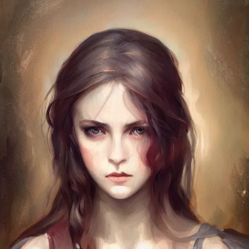 Image similar to a painting in the style of charlie bowater, and in the style of stephen bauman, and in the style of john william waterhouse. smooth, sharp focus, semi - realism.