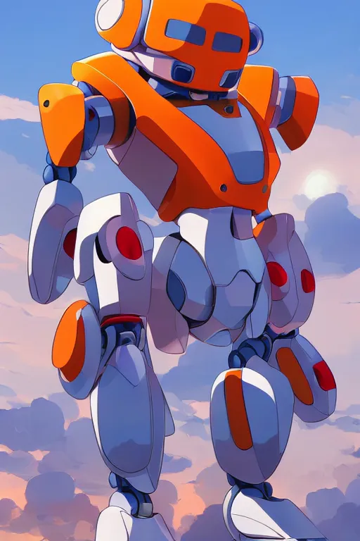 Image similar to metabots medabots medarotto medarot robot minimalist comics, behance hd by jesper ejsing, by rhads, makoto shinkai and lois van baarle, ilya kuvshinov, rossdraws global illumination ray tracing hdr radiating a glowing aura