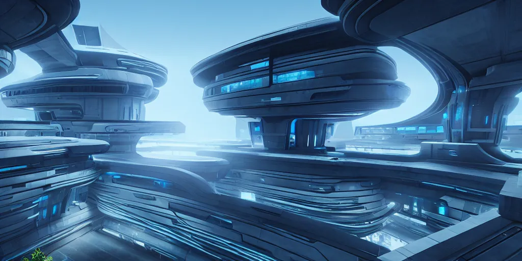 Image similar to impractical futuristic architecture unreal engine 5