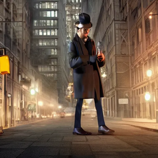 PolyCrumbs: Gritty realistic studio photography of inspector gadget from  the cartoon inspector gadget