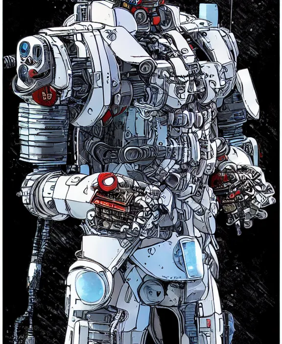 Image similar to cyberpunk pathfinder robot from apex legends character portrait, portrait by james gurney and laurie greasley and yoji shinkawa, concept art, intricate details, highly detailed, vintage sci - fi