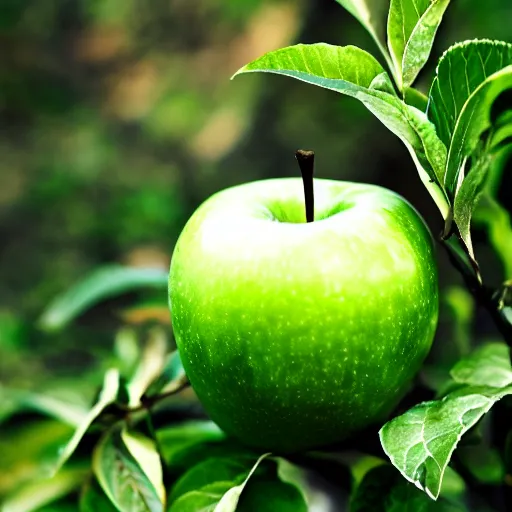 Image similar to a beautiful photo of a green apple