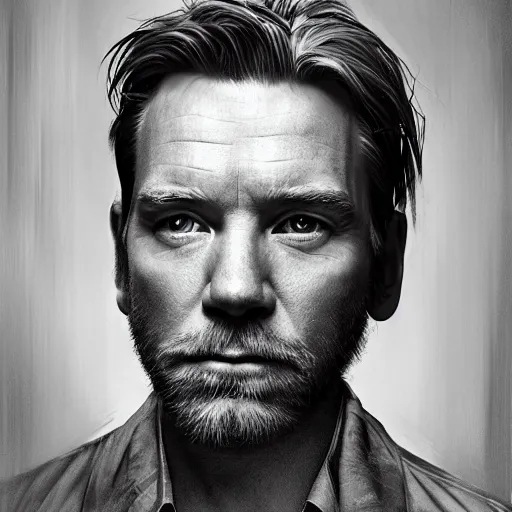 Image similar to ewan mcgregor, steve mccurry, digital painting, hyperdetailed, volumetric lighting, sharp focus, portrait, intricate