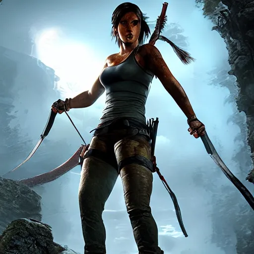 Image similar to byblical image of tomb raider