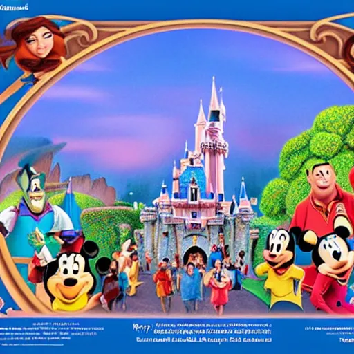 Image similar to Disneyland attraction poster for a ride featuring the characters from Disney Pixar's Up (2009)