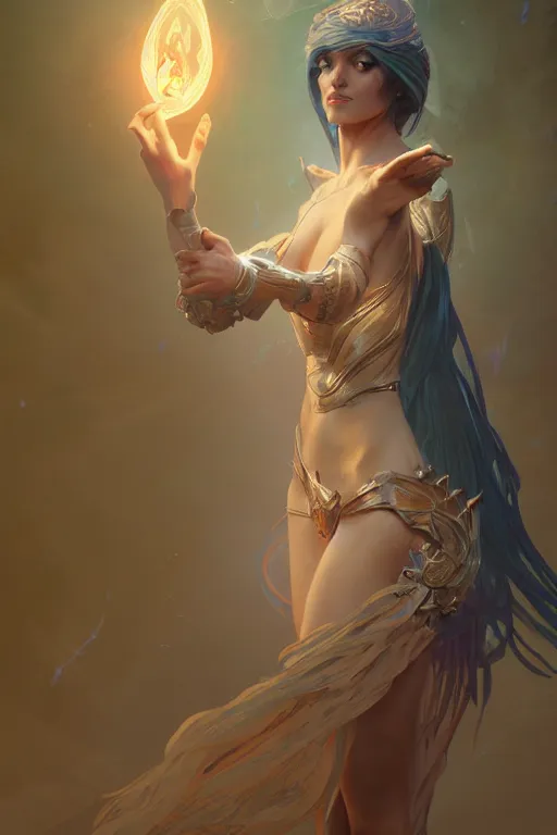 Image similar to beautiful sorceress, accurate anatomy, only two hands, highly detailed, digital painting, artstation, concept art, smooth, sharp focus, illustration, Unreal Engine 5, 8K, art by ross tran and greg rutkowski and alphonse Mucha