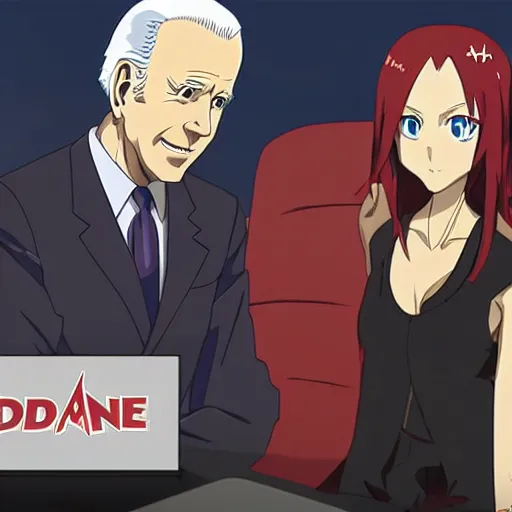 Prompt: biden in redline, anime, anime movie