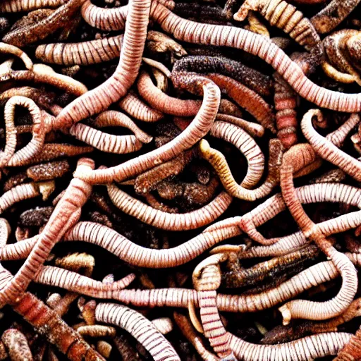 Image similar to the word worms spelled with earthworms