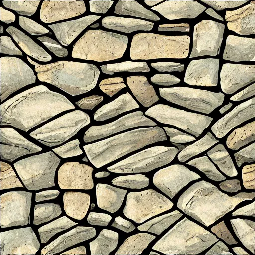 Prompt: stone floor texture, cartoon style, hand painted